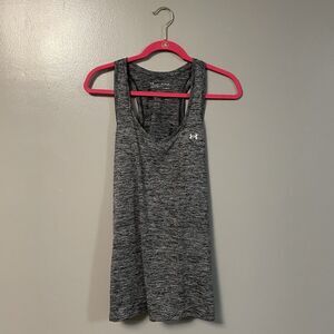 Under Armour HeatGear Women's XL Gray Racerback Tank Top Loose Fit Lightweight